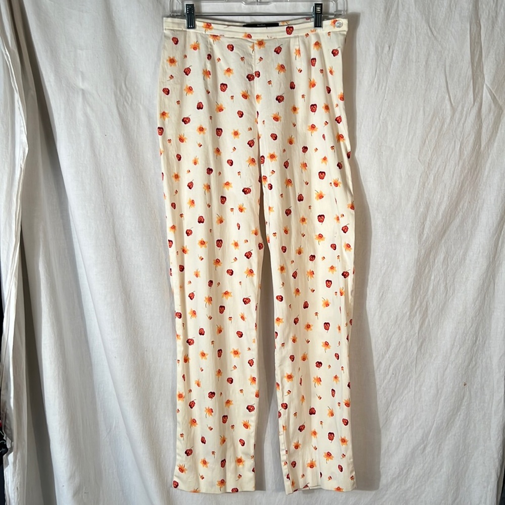 Max Mara Weekend Line Floral Pants - Made in Italy - Size 8